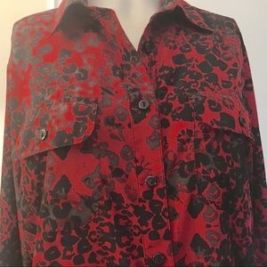 Red Long Sleeve Shirt Size S